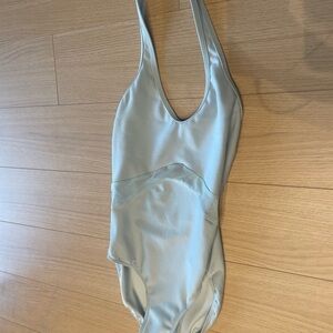 NEW Eleve Dancewear Leotard Light Blue Mesh Halter